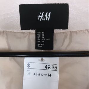 Light pink leather h&m jacket.